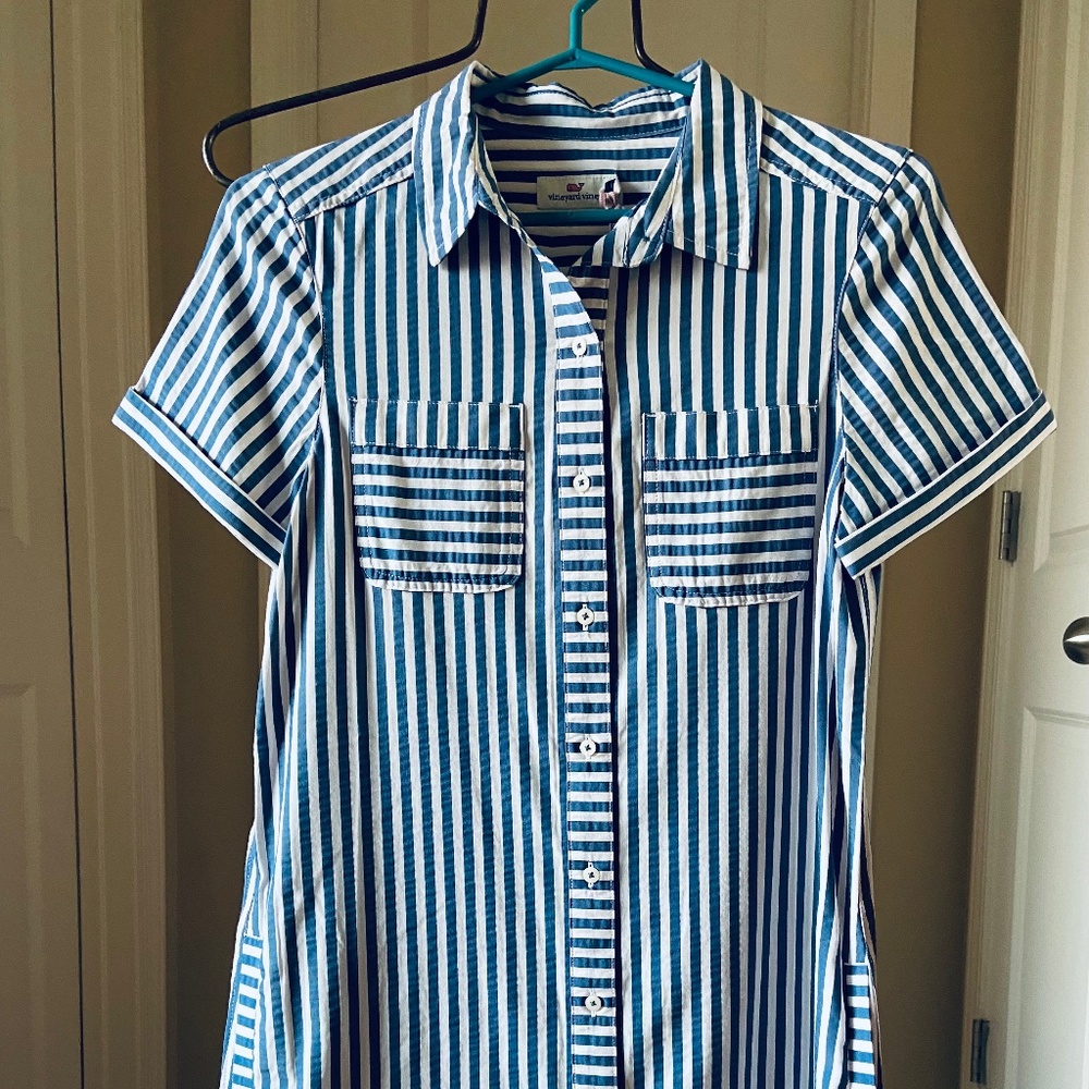 Vineyard Vines stripe dress size 0 new with tag